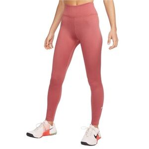 Nike One Therma-FIT Mid-Rise Leggings Canyon Rust NWT Size XS